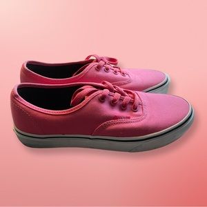 Pink lace up vans